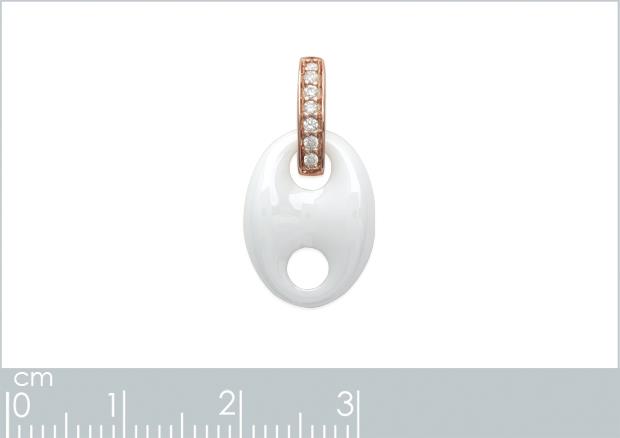 PENDENTIF PL-OR 750 3MIC ROSE OZ CERAMIQUE - 2z742210