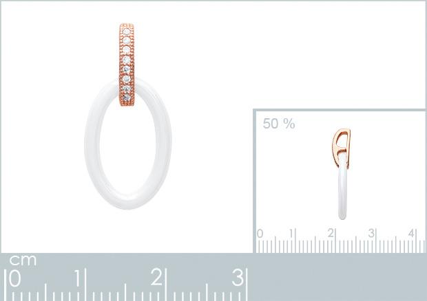 PENDENTIF PL-OR 750 3MIC ROSE OZ CERAMIQUE - 2z746410