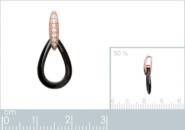 PENDENTIF PL-OR 750 3MIC ROSE OZ CERAMIQUE - 2z746507