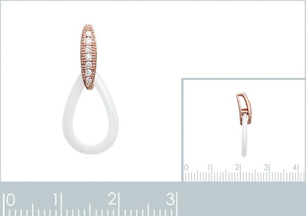 PENDENTIF PL-OR 750 3MIC ROSE OZ CERAMIQUE - 2z746510