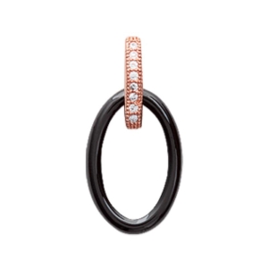 PENDENTIF PL-OR 750 3MIC ROSE OZ CERAMIQUE