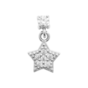 PIERCING ARGENT 925  TIGE TITANE RHODIE OZ