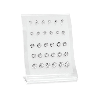 PRESENTOIR 15  B.O ARGENT 925 RHODIE OZ