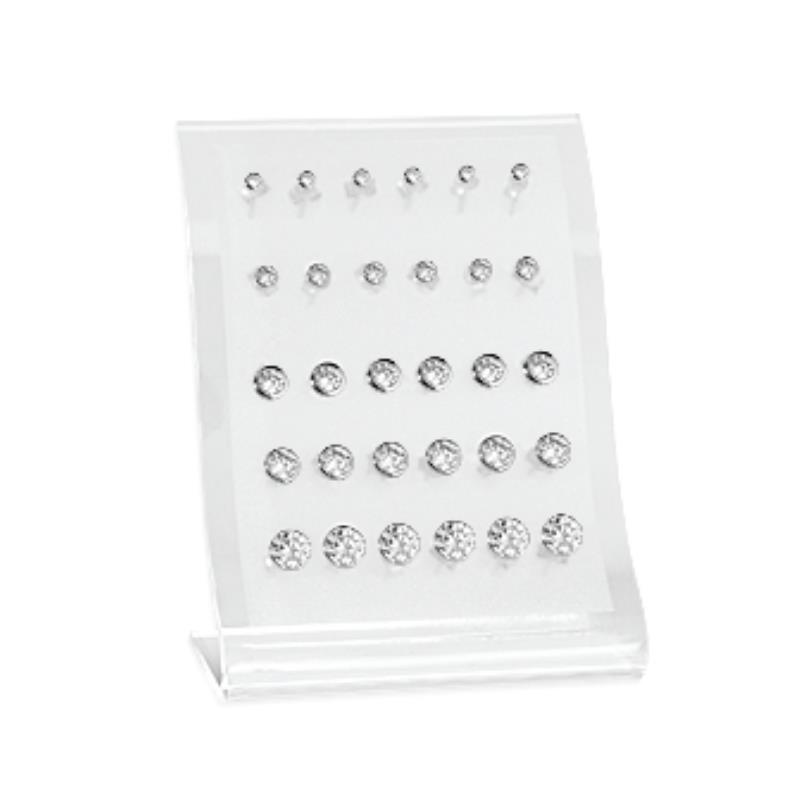 PRESENTOIR 15 B.O ARGENT 925 RHODIE OZ